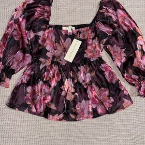 Thirty/Thirty Floral BabyDoll Top Size XS